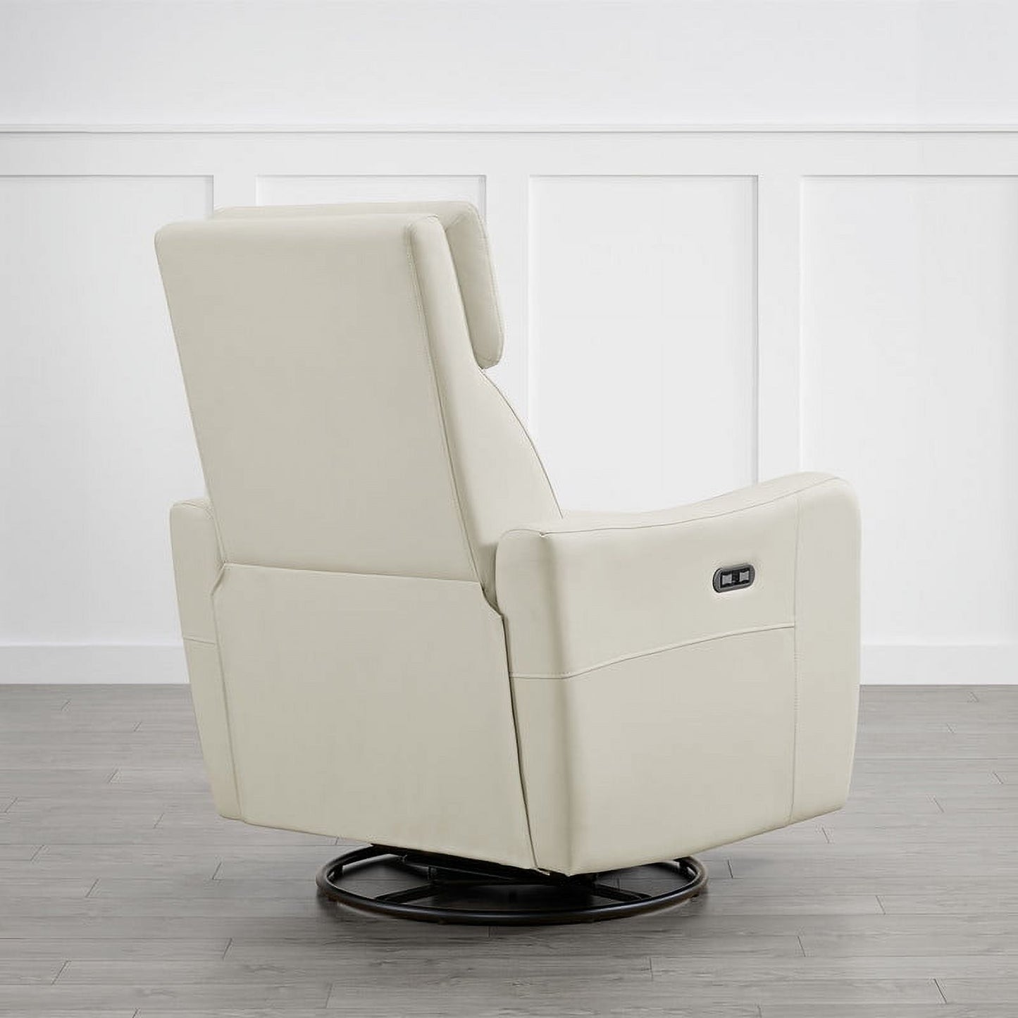 Power Rocker Recliner Chair with USB Port – Electric 270° Swivel Glider Recliner Sofa with Upholstered Comfort