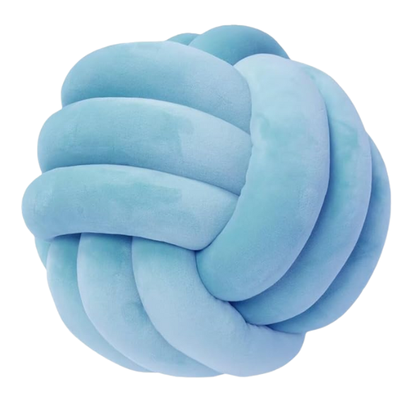 Light Blue Geometric Decorative Pillow – Soft Modern Cushion in Calm Pastel Tone for Sofa, Bed, or Chair – 100% Polyester, Available in 22 cm and 28 cm