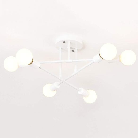 Minimalist white pendant light fixture for living room and bedroom, AC powered, ceiling mount, paper material.