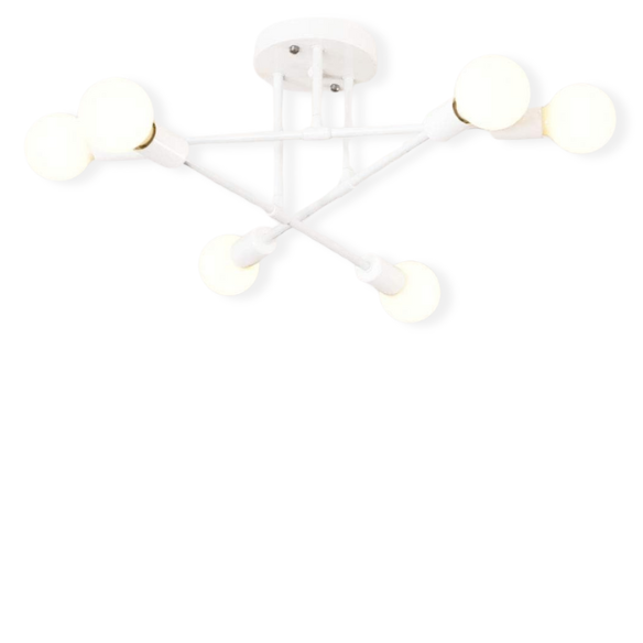 Minimalist white pendant light fixture for living room and bedroom, AC powered, ceiling mount, paper material.