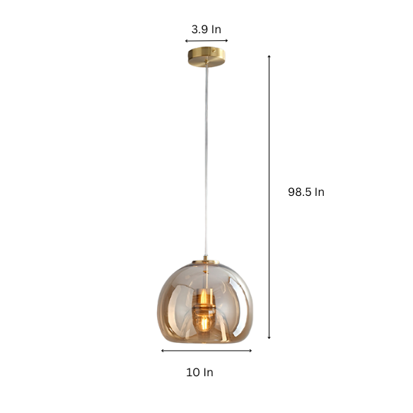 Modern minimalist glass ball chandelier with matte retro base for stylish home lighting.