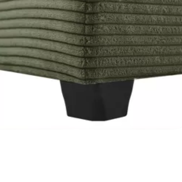 Olive green corduroy loveseat sofa with plush upholstery and modern design, comfortably seating two—perfect for small living spaces, bedrooms, or home offices.