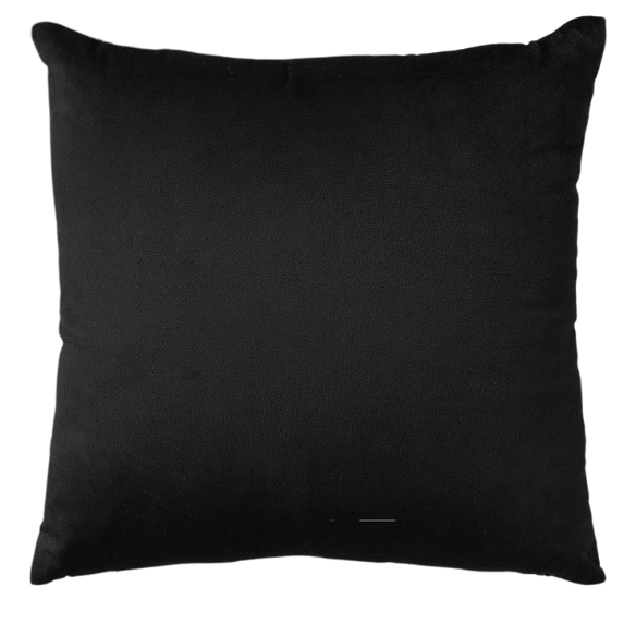 Set of 2 luxury black pillow covers with zipper closure for modern home decor, perfect for living rooms, bedrooms, and sofas.