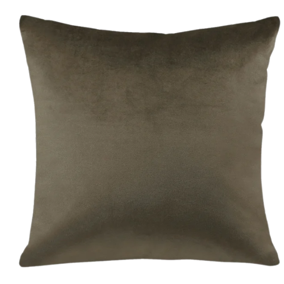 Set of 2 luxury dark brown pillow covers with zipper closure for modern home decor, perfect for living rooms, bedrooms, and sofas.
