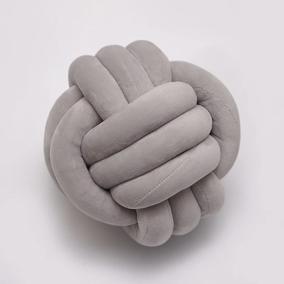 Grey Geometric Decorative Throw Pillow – Modern Plush Cushion for Sofa, Bed, or Home Decor (22 cm & 28 cm Sizes)
