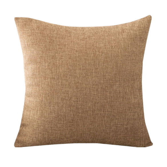 Hemp Cotton Linen Throw Pillow Cover – Square Decorative Cushion Case with Hidden Zipper for Sofa, Bed, or Living Room (Available in 4 Sizes)