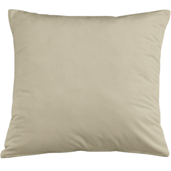 Set of 2 luxury light beige pillow covers with zipper closure for modern home decor, perfect for living rooms, bedrooms, and sofas.