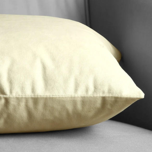 Set of 2 luxury light beige pillow covers with zipper closure for modern home decor, perfect for living rooms, bedrooms, and sofas.