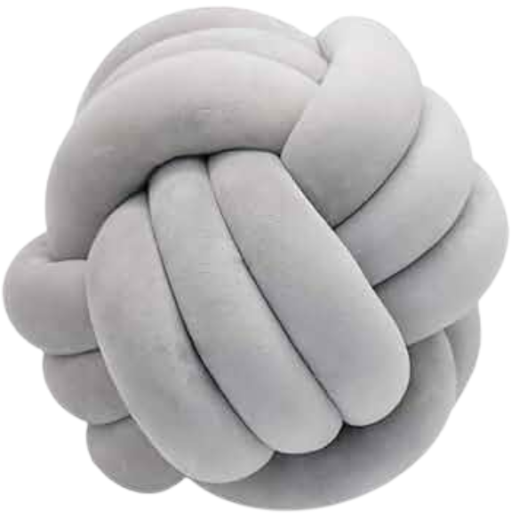 Light Grey Geometric Decorative Throw Pillow – Soft Modern Cushion for Sofa, Bed, or Home Decor (22 cm & 28 cm Sizes)