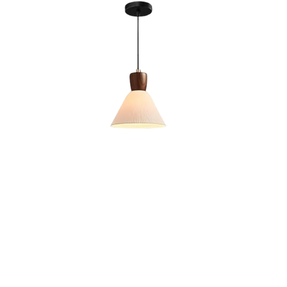 White ceramic vintage chandelier with adjustable height, modern pendant light for home and office decor.