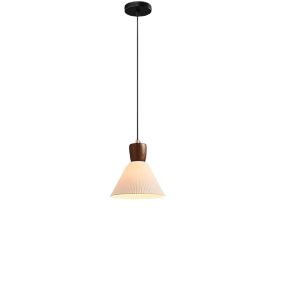 White ceramic vintage chandelier with adjustable height, modern pendant light for home and office decor.