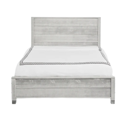 Premium Solid Wood Panel Bed – Durable Full/Double Size with Classic, Timeless Design