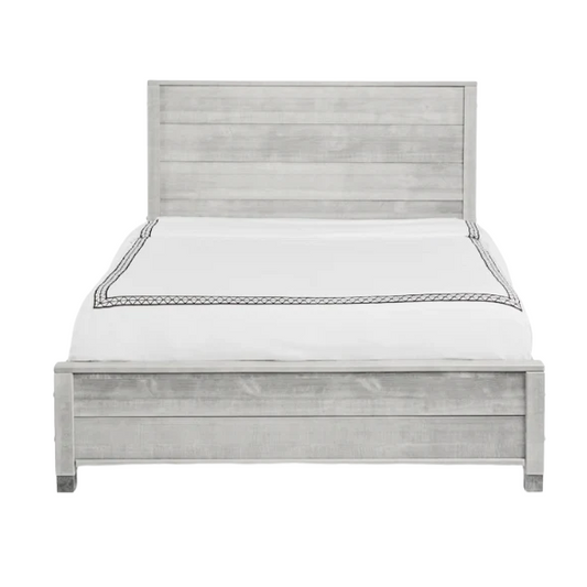 Premium Solid Wood Panel Bed – Durable Full/Double Size with Classic, Timeless Design