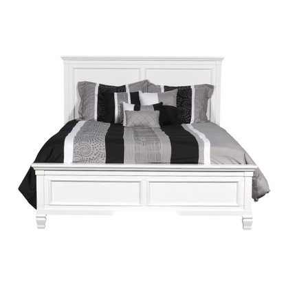 Classic King Size Solid Wood Platform Bed with Timeless Design and Sturdy Construction