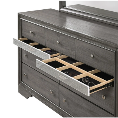 Minimalist Elegance Platform 5-Piece Queen Bedroom Set – Stylish, Cozy, and Tastefully Adorned