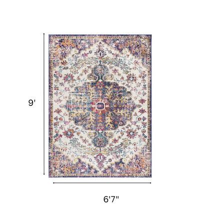 Timeless Traditional Woven Area Rug – Machine-Woven Polypropylene, Medium Pile, Durable and Easy to Clean