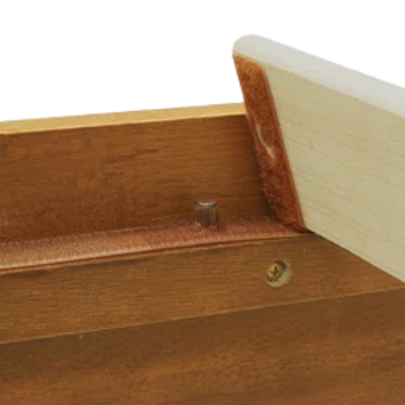 Timeless Solid Wood King Size Bed Frame with Headboard – Scandinavian Platform Design for Effortless Elegance and Comfort