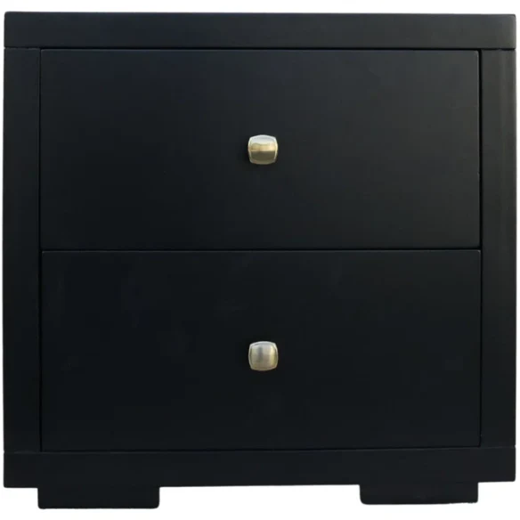 Modern Sophistication 2-Piece Queen Platform Bedroom Set with Sleek Headboard and Footboard in Solid Wood