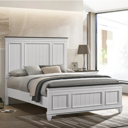 Solid Wood 6-Piece Storage Bedroom Collection – Rustic Charm with Headboard Storage, USB Charging Station, and Durable New Zealand Pine Construction