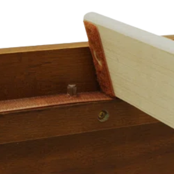 Timeless Solid Wood King Size Bed Frame with Headboard – Scandinavian Platform Design for Effortless Elegance and Comfort