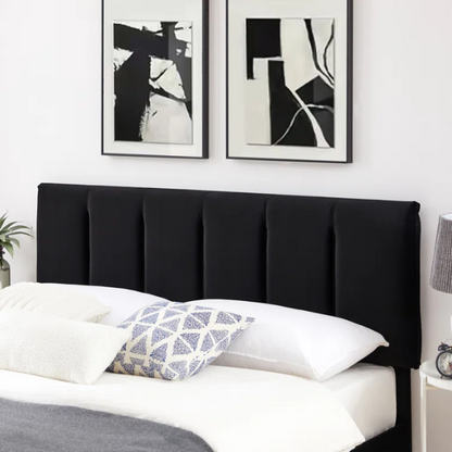 Velvet Upholstered Queen Size Platform Bed with Adjustable Headboard and 4 Storage Drawers