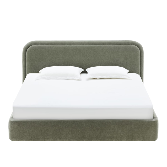 Premium Upholstered Aurora Lift-Up Storage Bed with Elegant Boucle Performance Fabric, Plush Foam-Padded Headboard, and Spacious Under-Bed Storage for a Clutter-Free Bedroom