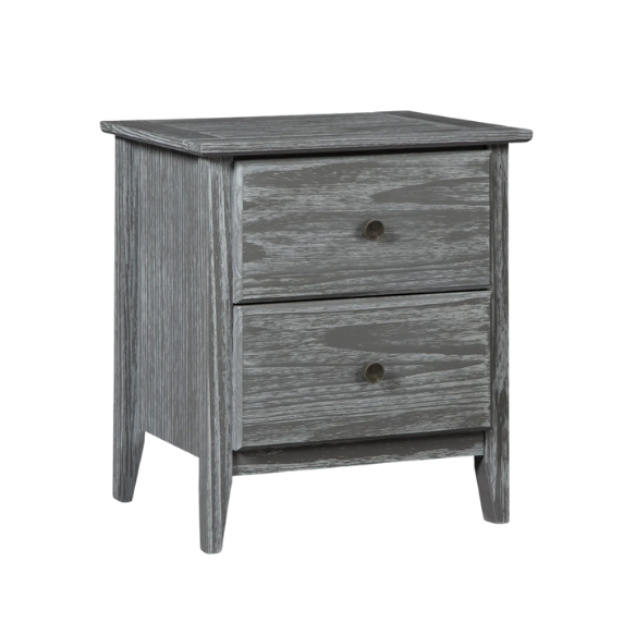 Brushed Wooden Full Double Size Bed and Bedroom Set – Elegant Design with Sturdy Construction and Rustic Charm