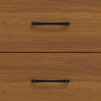 22.7" 2-Drawer Nightstand – Space-Saving Modern Minimalism, Engineered Wood with Clean-Lined Silhouette, Neutral Finish, Open Cubby & 2 Spacious Drawers for Bedroom Storage, Ideal for Tech & Accessories
