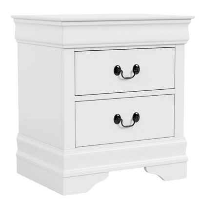 Elegant Queen Size Sleigh Wooden 3-Piece Bedroom Set with English Dovetail Design
