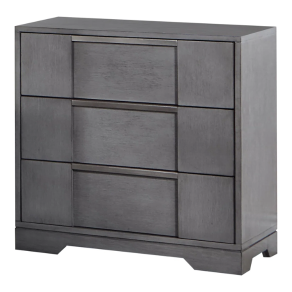 Sophisticated 5-Piece Queen Bedroom Set with LED-Illuminated Storage Bed, Asymmetrical Panels, and Recessed Nickel Drawer Pulls