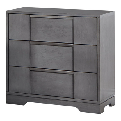 Sophisticated 5-Piece Queen Bedroom Set with LED-Illuminated Storage Bed, Asymmetrical Panels, and Recessed Nickel Drawer Pulls