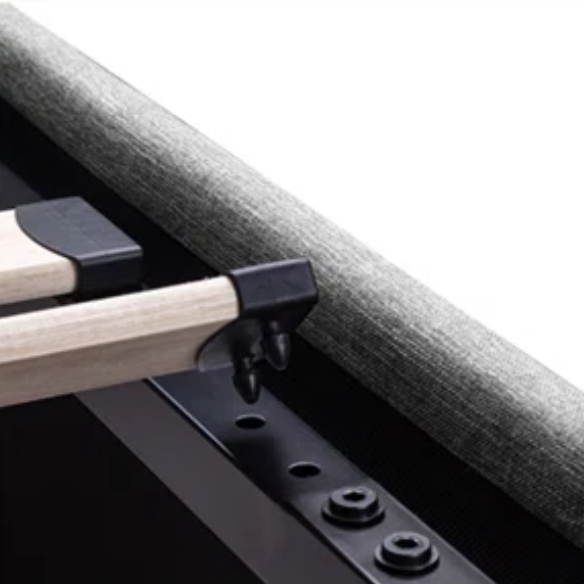 Modern King Size Upholstered Platform Bed with Hydraulic Lift Storage – Sleek Grooved Headboard, Space-Saving Design, and No Box Spring Needed