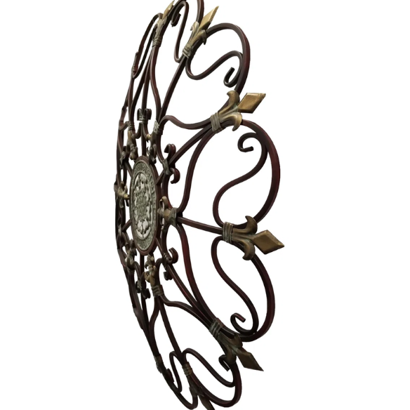 Rustic Traditional Abstract Metal Wall Décor – Captivating Art Sculpture for Living Room Focal Point & Home Gallery Accent