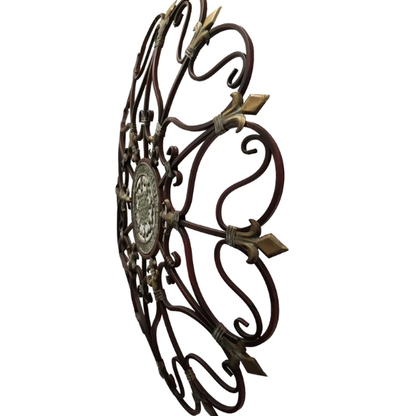 Rustic Traditional Abstract Metal Wall Décor – Captivating Art Sculpture for Living Room Focal Point & Home Gallery Accent