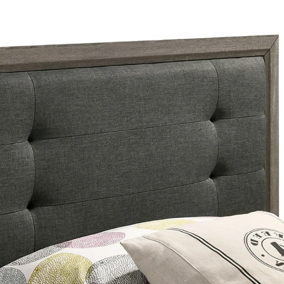 Rustic Grey Farmhouse 5-Piece Twin Bedroom Set – Charming & Durable Design