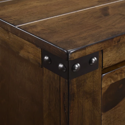 Elegant Brown Panel King Bedroom Set with Intricate Headboard and 2 Nightstands for Added Storage