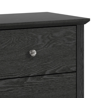 Modern 6-Drawer Double Dresser with Angled Sled Legs and Round Metal Hardware