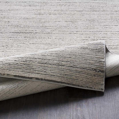 Modern Abstract Gray Area Rug – Stain-Resistant, High-Low Pile, Distressed Ivory Hues for a Relaxed, Stylish Touch