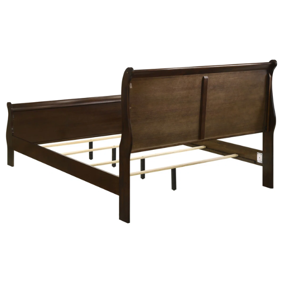 5-Piece Queen Bedroom Set with Brown Dovetail Construction and Timeless Design