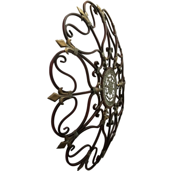 Rustic Traditional Abstract Metal Wall Décor – Captivating Art Sculpture for Living Room Focal Point & Home Gallery Accent