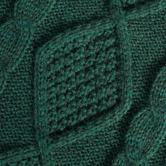 Green Knit Christmas Stocking – Cozy Holiday Decor, Gift Bag & Pet-Friendly Treat Holder