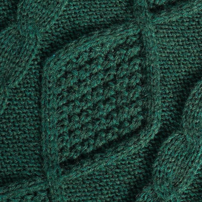 Green Knit Christmas Stocking – Cozy Holiday Decor, Gift Bag & Pet-Friendly Treat Holder