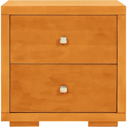 Modern Sophistication 2-Piece Queen Platform Bedroom Set with Sleek Headboard and Footboard in Solid Wood