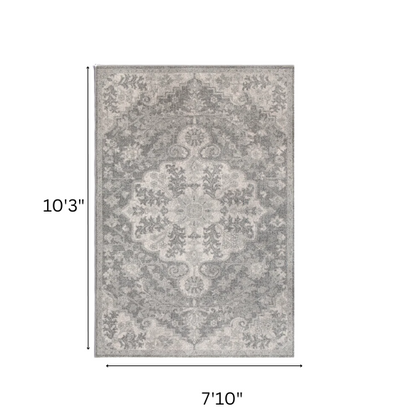 Timeless Traditional Woven Area Rug – Machine-Woven Polypropylene, Medium Pile, Durable and Easy to Clean