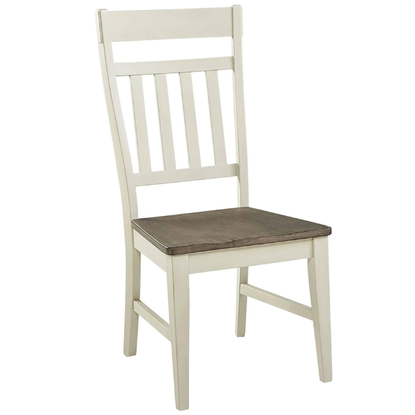 7-Piece Solid Wood Dining Set - Trestle Table with Self-Storing Leaf and Comfortable Side Chairs