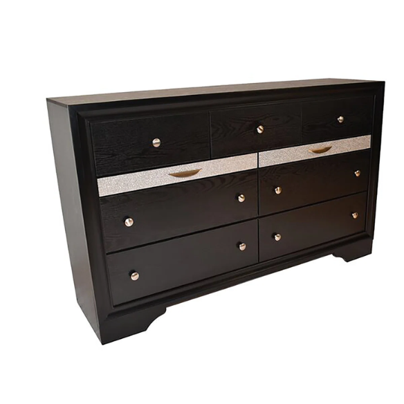 Elegant Full Size 5-Piece Bedroom Set – Featuring a Beautifully Crafted Headboard and Two Functional Storage Drawers for Added Convenience