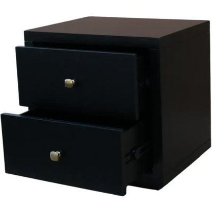 Modern Sophistication 2-Piece Queen Platform Bedroom Set with Sleek Headboard and Footboard in Solid Wood