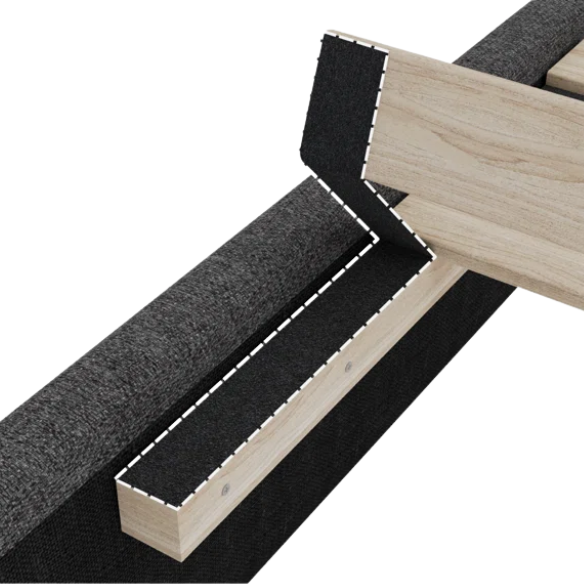 Modern Queen Size Upholstered Platform Bed with Deluxe Wingback and Linen Blend Fabric