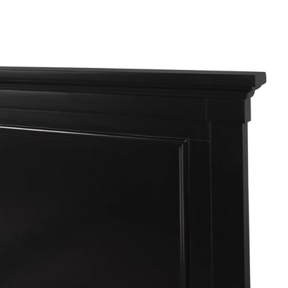 Classic King Size Solid Wood Platform Bed with Timeless Design and Sturdy Construction