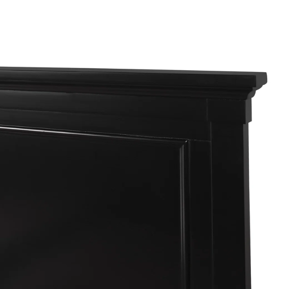 Classic King Size Solid Wood Platform Bed with Timeless Design and Sturdy Construction